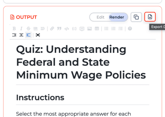 Step 3: Get Results - Generated quiz and assessment materials from TeachSmart
